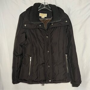 Michael Kors Down Waterfowl Puffer Brown Winter Snow Jacket Womens S